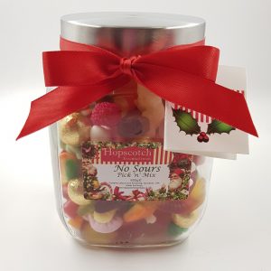 Christmas Pick 'n' Mix Glass Jar - 600g